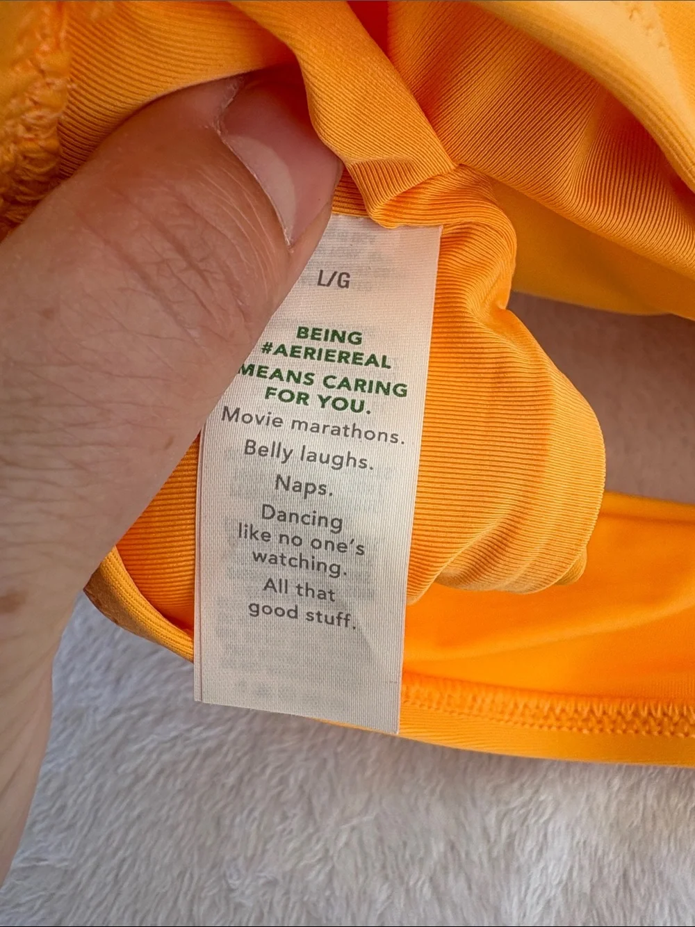 Aerie size large High-Waist Halter Bikini Set - Bright Orange